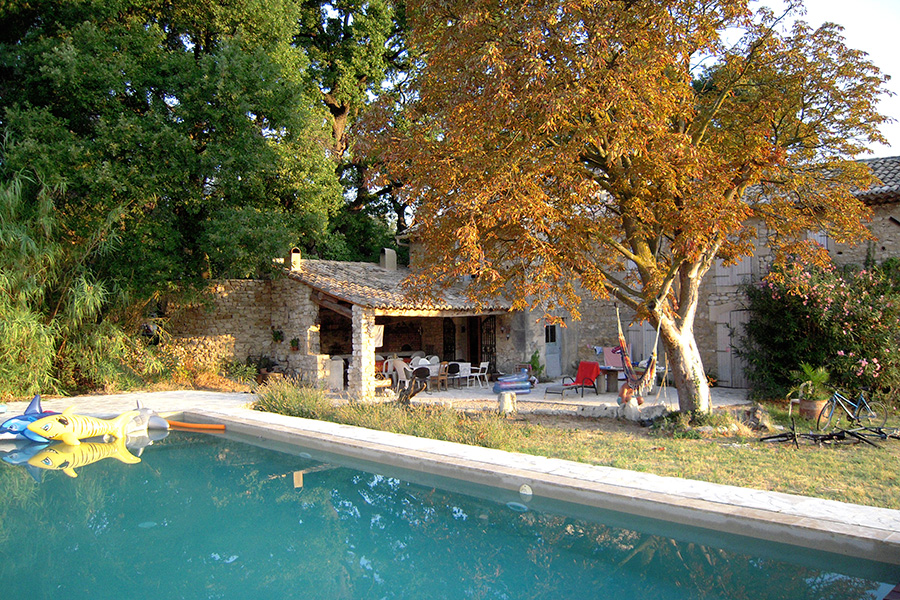 Piscine privée de La Crozette en automne