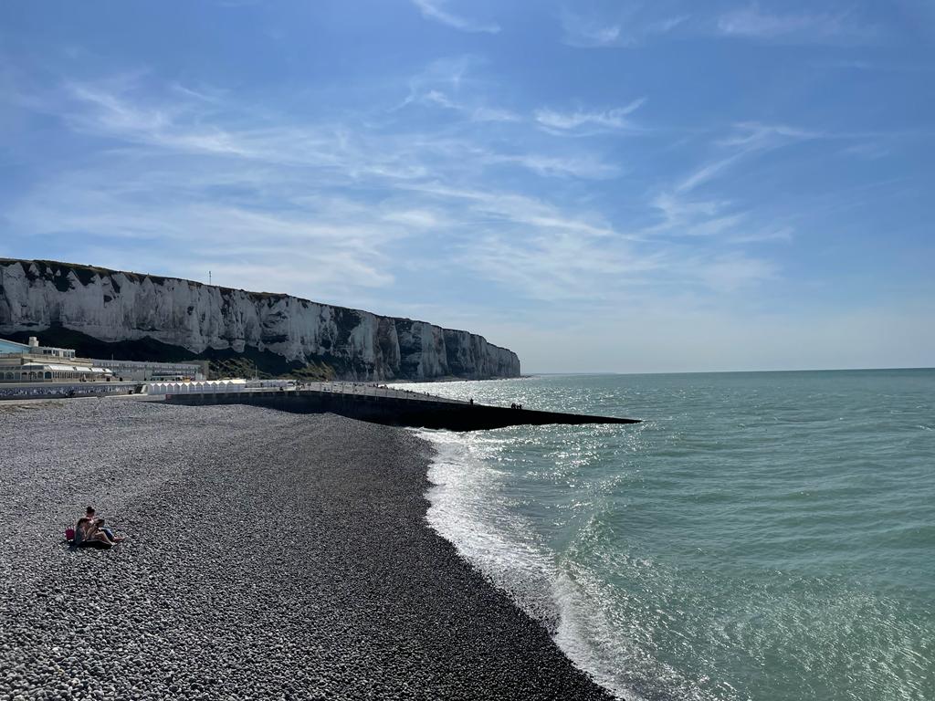 Vue sur les falaises de la Baie de Somme depuis Ault